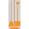 5S Supplies 5S Housekeeping Shadow Board Broom Station Version 7 - Gray Board / Orange Shadows  With Broom HSB-V7-GRAY/ORANGE-KIT - alternate 1